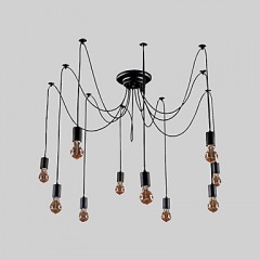 Chandelier Vintage Design Bulbs Included Living 10 Lights  