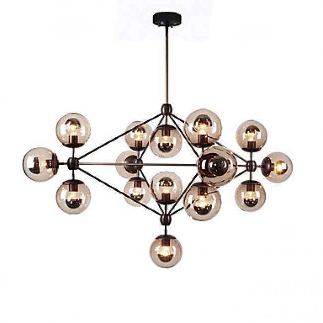 Ecolight™ Chandeliers 15 Lights/Glass Ball Lights/ Retro Living Room / Hallway / Outdoors / Garage Metal  