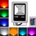 10W LED Floodlight 1 High Power LED 800 lm RGB Remote-Controlled AC 85-265 V  