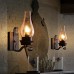 Retro Rustic Nordic Glass Wall Lamp Bedroom Bedside Wall Sconce Vintage Industrial Wall Light Fixtures  