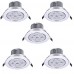 5pcs HRY® 7W 7LEDS 750LM Warm/Cool White Color LED Receseed Lights Ceiling Lights(85-265V)  