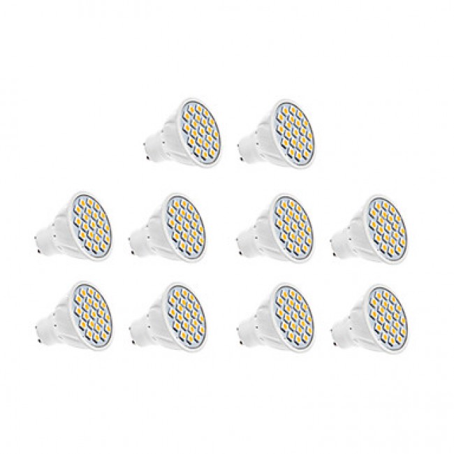 7W GU10 LED Spotlight 18 SMD 5630 570 lm Warm White / Cool White AC 220-240 V 10 pcs  