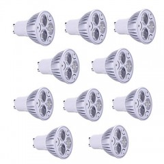 10pcs HRY® 9W GU10/GU5.3/E27/E14 900LM Warm/Cool Light Lamp LED Spot Lights(85-265V)  