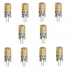 3W G4 LED Bi-pin Lights 24 SMD 2835 270 lm Warm White DC 12 V 10 pcs  