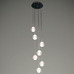 UMEI™ Modern Pendant Lights Pendant Lamp G4 Retroifit 7 Lights Chrome Plating Crystal for Dining Room Stairs Light  