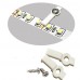 100 Pack Mounting Brackets for LED Strip Light, Fixing Clip, One-Side Fixing, 100 Screws Included-10MM  