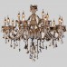 Chandelier Crystal  Cognac Color Luxury Modern 2 Tiers Living 15 Lights  