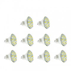 6W GU4(MR11) LED Spotlight MR11 12 SMD 5730 570 lm Warm White / Cool White DC 12 V 10 pcs  