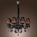 Chandelier Luxury Modern Black Crystal Living 8 Lights  