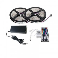 2×5M 150X5050 SMD RGB LED Strip Light and 44Key Remote Controller and 6A AU Power Supply (AC110-240V)  