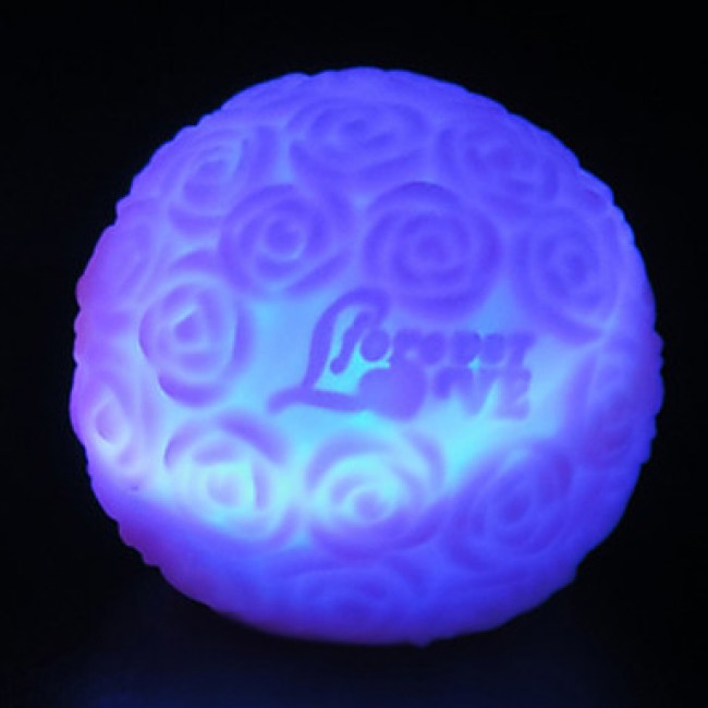 6.5*6.5*6CM Christmas 7 Colour Ball Rose A Night Light Light LED Lamp  