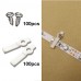 100 Pack Mounting Brackets for LED Strip Light, Fixing Clip, One-Side Fixing, 100 Screws Included-10MM  