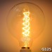 G125 wire around 60W bulb edison bulbs Bar Pearl tungsten bulb Edison light bulb retro decoration  