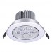 5pcs HRY® 7W 7LEDS 750LM Warm/Cool White Color LED Receseed Lights Ceiling Lights(85-265V)  