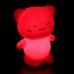 6.5*6.5*8CM Christmas  Lovely Small Colorful Happy Cat Can Household Decorative The Lantern Festival Light LED Lamp  