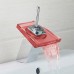 1PC Temperature Control Change Color LED Grogshop Home decoration Water Light Wash Basin Faucet Light  