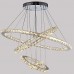 LED Crystal Pendant Lights Ceiling Lighting Clear Crystal Round 4 Rings 20CM 40CM 60CM 80CM LED Source Fixtures  