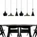 Max 60W Mini Style Painting Metal Pendant Lights Bedroom / Dining Room  