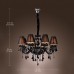 Chandelier Luxury Modern Black Crystal Living 8 Lights  