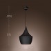 Pendant Light Retro Vintage Tom Dixon Design Black  