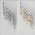 Crystal Wall Light, 2 Light,Modern Incision Electroplate Tempering  