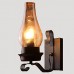 Retro Rustic Nordic Glass Wall Lamp Bedroom Bedside Wall Sconce Vintage Industrial Wall Light Fixtures  