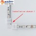 ZDM® 4 Group 4-Pins Solderless Connector For 10MM 5050 RGB LED Strip Lights  