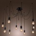 Chandelier Vintage Design Bulbs Included Living 10 Lights  