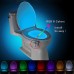 BRELONG Motion Activated Toilet Nightlight, LED Toilet Light Bathroom Washroom  