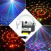 6X3W RGB LED MP3 DJ Club Pub Disco Party Crystal Magic Ball Stage Laser Light(AC100-240V)  