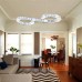 24W Pendant Light ,  Modern/Contemporary Chrome Feature for Crystal / LED Metal Living Room / Dining Room  