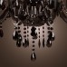 Chandelier Luxury Modern Black Crystal Living 8 Lights  